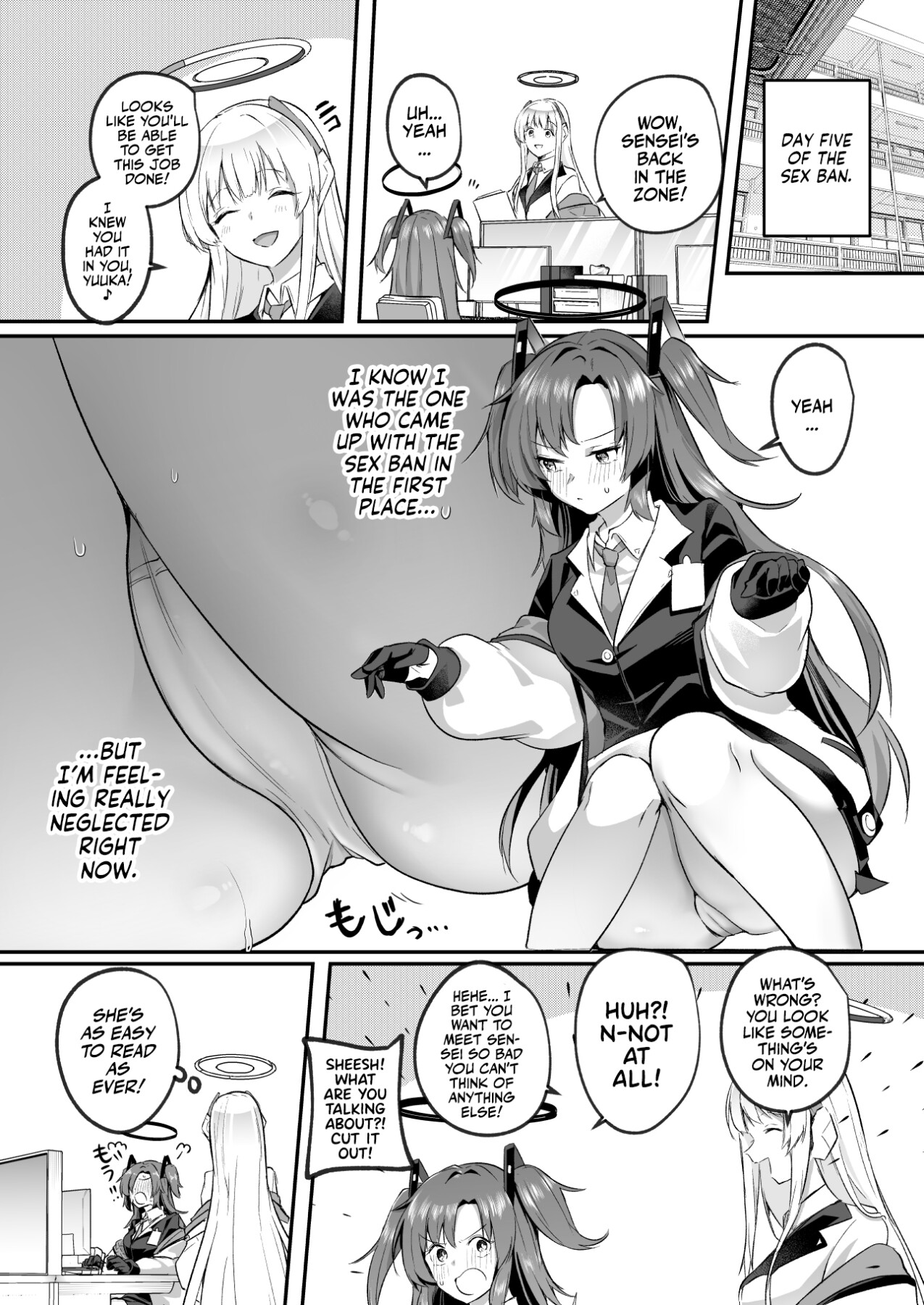 Hentai Manga Comic-A Horny Yuuka Sexually Assaults Sensei-Read-8